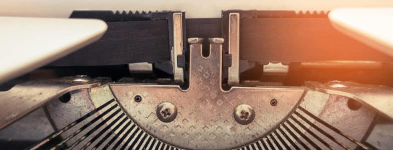 Content Marketing - Typewriter
