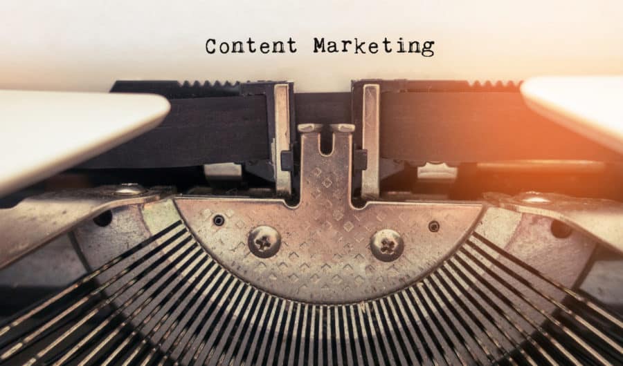 Content Marketing - Typewriter